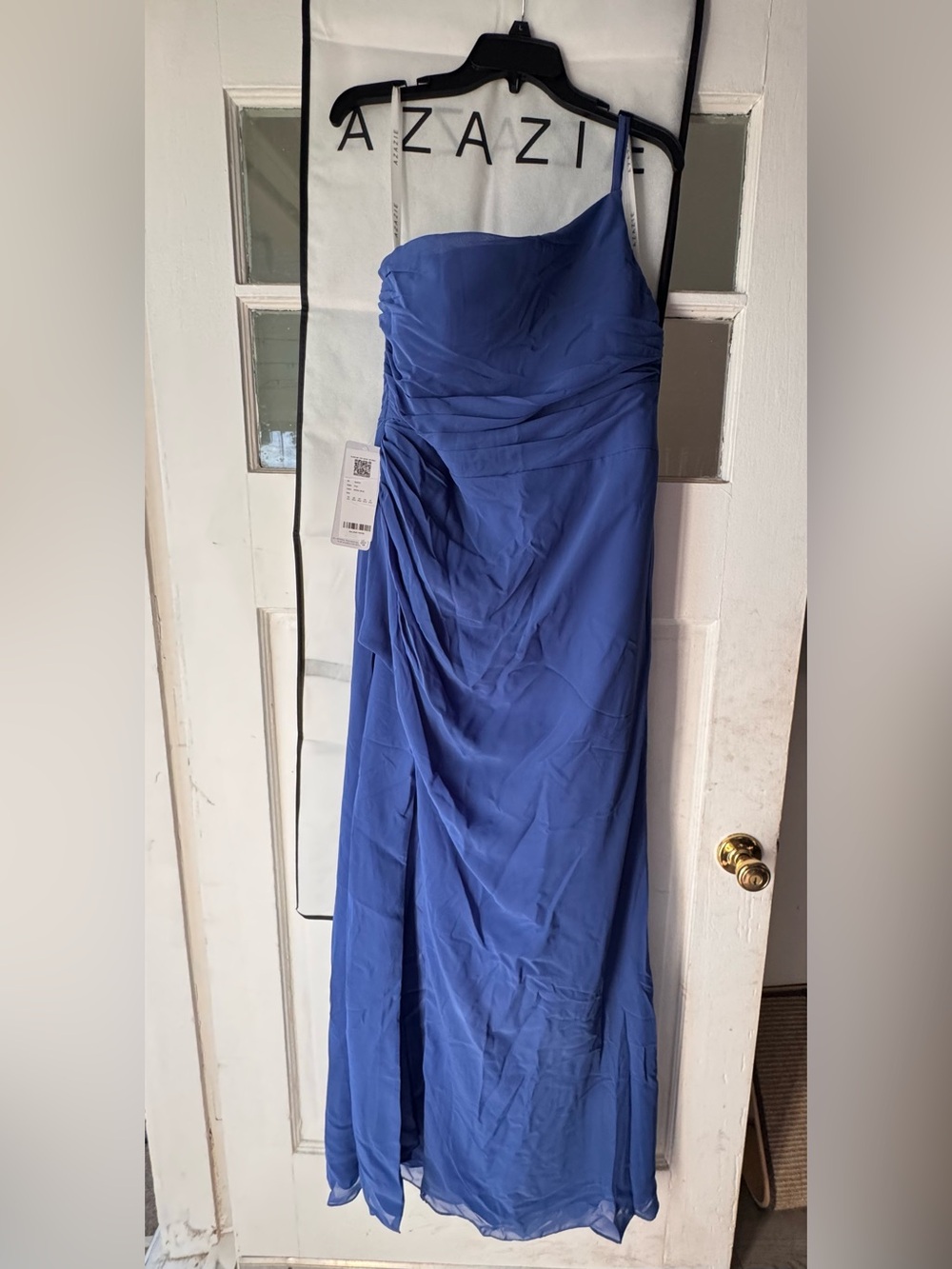 AZAZIE One-Shoulder Royal Blue Formal Gown